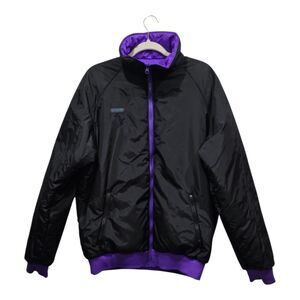 Vintage Columbia 90s Reversible Puffer Jacket Men’s Tall L Black Purple Nylon